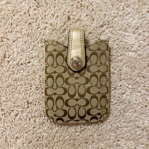 Coach Beige Card Holder